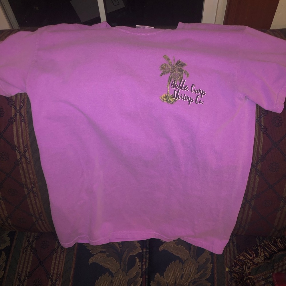 Purple Small Bubba Gump Shrimp Shirt Bought at the Universal Studios Location.